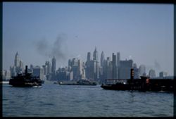 Lower Manhattan from Jersey City ferry boat