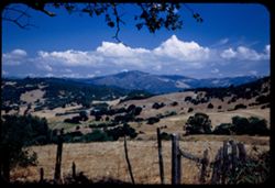 View north from road across Sonoma Mtns.