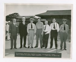 Roy Howard with various military officials
