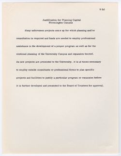 33: Priority of Capital Construction Requests Including Justification, 1967-69, undated