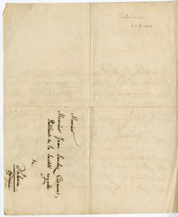 [Johann Heinrich] PERSALOZZI, Yverdun, [Switzerland]. To Juan Sanchez CISUEROS, Président de la Societe royale de Valence, Espagne., 1820 July 22