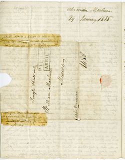 Maclure, Alexander, N.H. To William Maclure, Mexico., 1835 Jan. 29