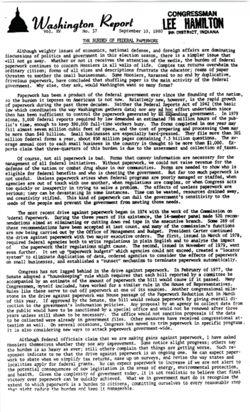 37. Sept 10, 1980: The Burden of Federal Paperwork