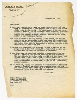 11 November 1949: To: Walter Hoving. From: Roy W. Howard.