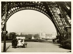 Arched footwork of the Eiffel Tower