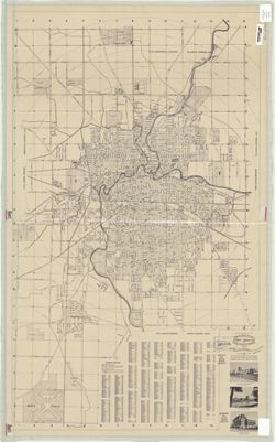 Street map of the City of Fort Wayne Allen County, Indiana