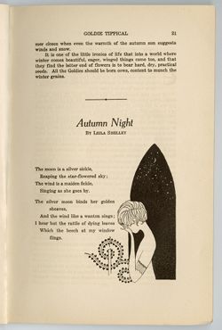 "Autumn Night," [A Poem], Wolfgang Beethoven Bunkhaus