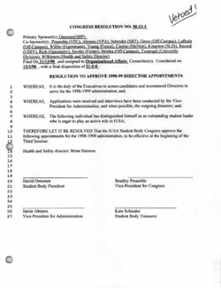 98-12-1 Resolution to Approve 1998-1999 Director Appointment