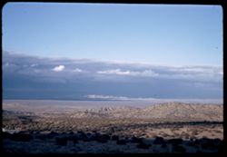 View north across Mohave Desert from foothils of San Gabriel Mtns.