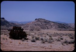 New Mexico landscape along Los Alamos road 24 mi. NW of Santa Fe.