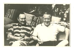 Jack Howard and another man at Bohemian Grove