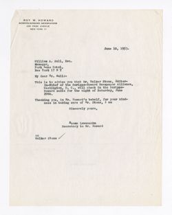 10 June 1953: To: William A. Aull. From: Roy W. Howard.
