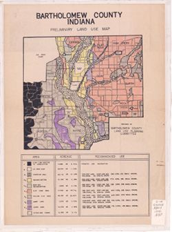 Bartholomew County [Indiana] preliminary land use map
