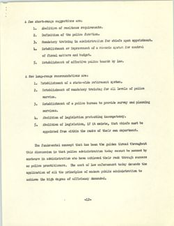 Some Practical Suggestions for the Improvement of Police Administration, 1977