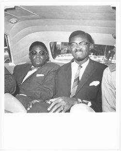 Patrice Lumumba with Joseph Kasongo