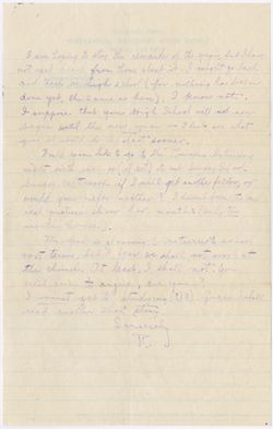 Letter to “Beatrice” from WR, 4 December 1918