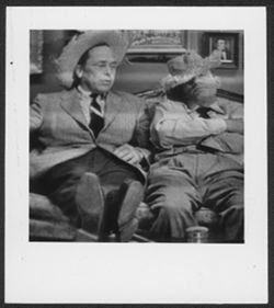 Hoagy Carmichael with Johnny Mercer acting in the television show Lazy Bones.