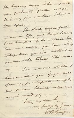 William B. Sprague to Andrew Wylie, Jr., 27 August 1858