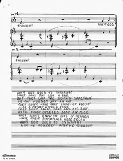 Ain't God Good to Indiana?, piano-vocal score