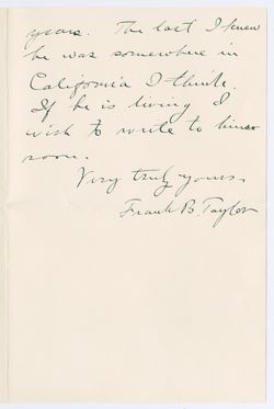 Taylor, Frank B. 1898