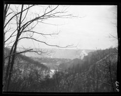 View of Madison from Hanging Rock hill, winter