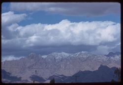 Snow powders top of Santa Catalina Mountains