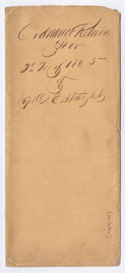 1865 Envelope with inscription, 2nd quarter