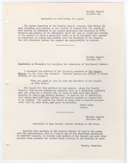24: Resolution on Publicizing the Agenda, ca. 05 November 1968