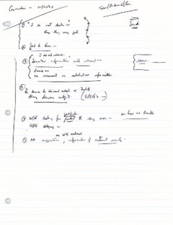 "Conversation - 10/21/03 - Tom/Richard/Lee" [Hamilton’s handwritten notes], October 21, 2003