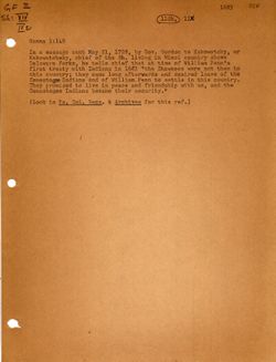 Hanna, Charles Augustus. The wilderness trail : or, the ventures and adventures of the Pennsylvania traders on the Allegheny path, Vol. I, p. 149.(Typed Transcription)Full Text from Internet Archive