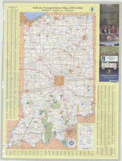 Indiana transportation map, 2005-2006