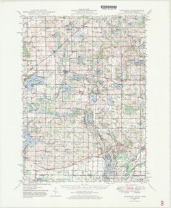 Vandalia quadrangle, Michigan-Indiana : 15 minute series (topographic) [1973 reprint with vegetation]