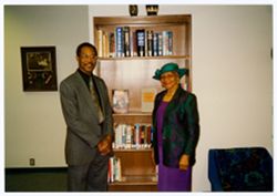 Maxine Powell, fashion consultant for Motown, with Charles Sykes