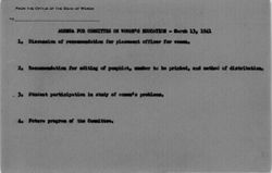 Women's Education Committee, 1940-1941