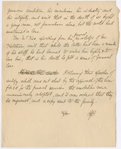 Memorial resolution, 29 September 1885