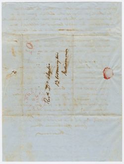 Andrew Wylie, Jr. to his parents Andrew and Margaret Ritchie Wylie, 5 January 1851