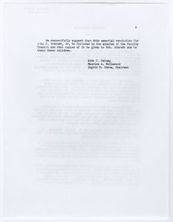 75: Memorial Resolution for John Schrodt, Jr., 17 March 1969
