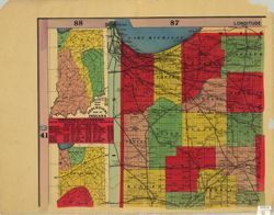 Bridgman's new sectional and township map of Indiana from the latest official and other authentic sources for school, library or office.