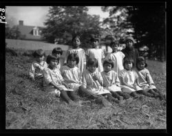 Group of Indian children at reservation