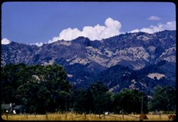 Ridge at NE corner of Napa Valley from Calif 128 NW of Calistoga