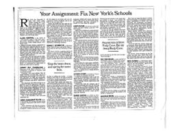 (1999, June 19).Your Assignment: Fix New York's Schools.New York Times (p. A15).