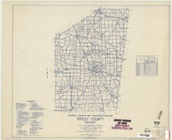 General highway and transportation map of Ripley County, Indiana