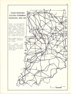 Other proposed electric interurban railroads, 1890-1915