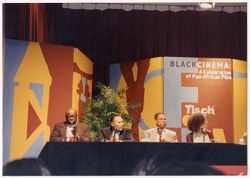 Unidentified speakers at Black Cinema: A Celebration of Pan-African Film