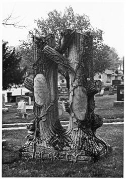 Double tree trunks