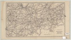 New railroad map of Indiana Ohio and part of Illinois