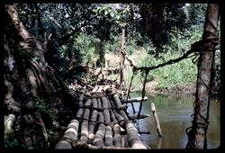 Self-help road – old log bridge