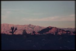 T-17= ARIZONAS MOUNTAINS AT BOULDER DAM AT SUNSET, FROM NEVADA HEIGHTS
