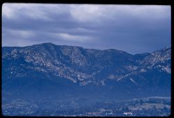 Santa Ynez Mountains above Santa Barbara