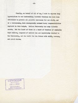 Budget Statement. - June 1951